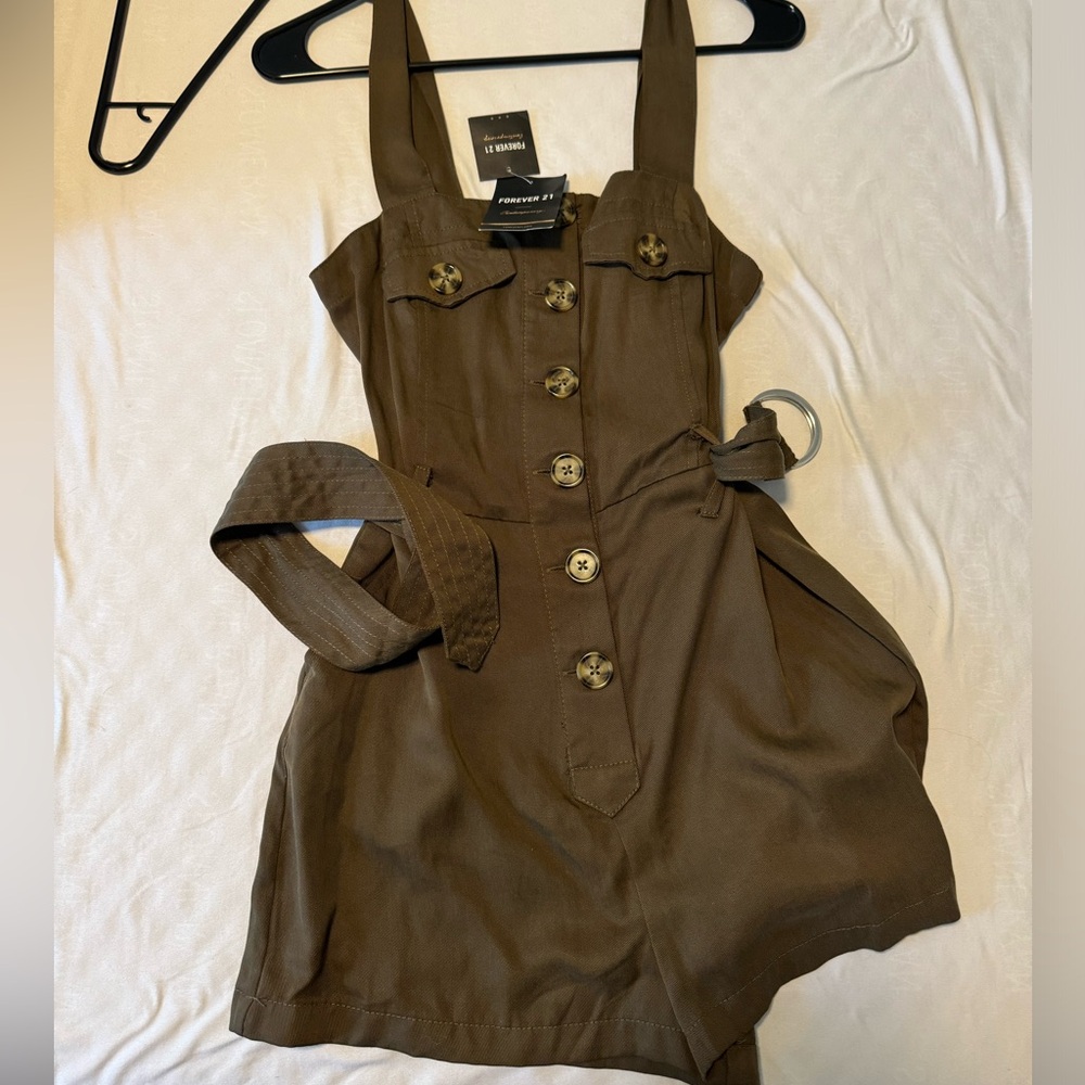 NWT Army Green Romper